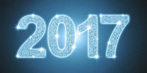 Blue glitter texture 2017 merry christmas happy new year element