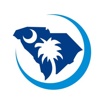 recommend clip art: south carolina map. logo vector.