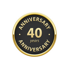 Anniversary 40 years badge 