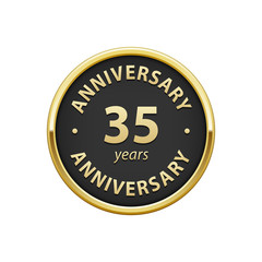 Anniversary 35 years badge  