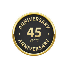 Anniversary 45 years badge