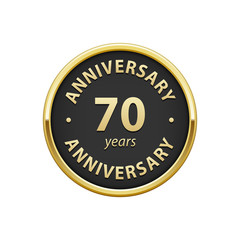 Anniversary 70 years badge 