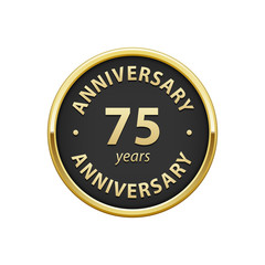 Anniversary 75 years badge 