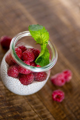 berry dessert in a jar