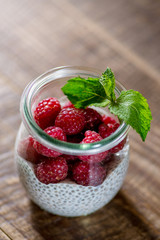 berry dessert in a jar