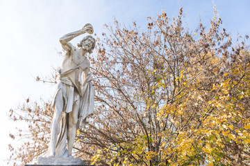 Rome (Italy) - Statue of St. John Baptist in Milvio Bridge