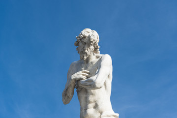 Fototapeta na wymiar Rome (Italy) - Statue of Jesus in Milvio Bridge