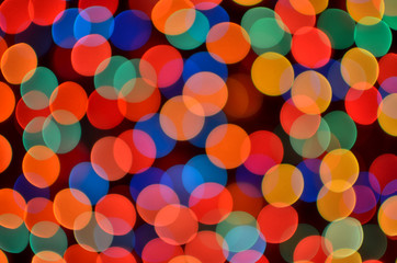 Backdrop with multicolored large bokeh