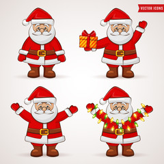 Santa Claus. Christmas vector collection.