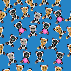 Obraz premium cat in panda costume