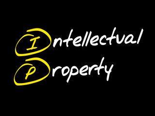 IP - Intellectual Property, acronym business concept