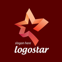 star logo of colored ribbons