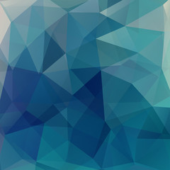 Abstract mosaic background. Triangle geometric background. Design elements. Vector illustration. Blue color