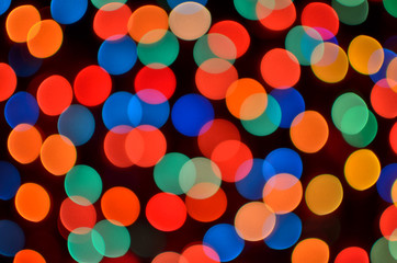 Backdrop with multicolored large bokeh