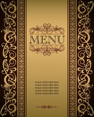 Menu cover