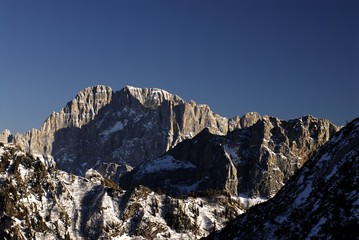 Civetta Mountain in the Dolomites, Val di Fassa - Italy.