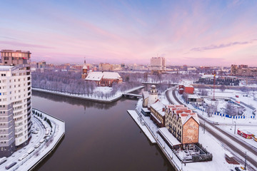 Landmark of Kaliningrad from above