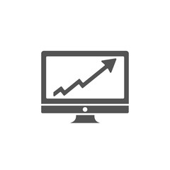 Icono de pantalla mostrando una gráfica