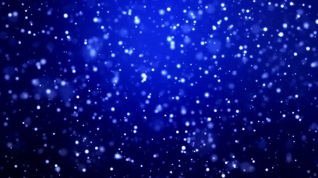 Video Animation - Weihnachten - Blau - Bokeh - Hintergrund