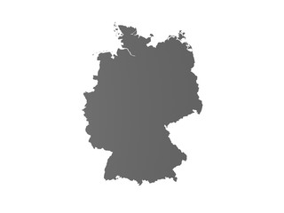 3d illustration - map of germany
