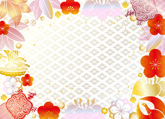 宝船鶴亀　年賀　フォーマル