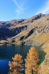 Naklejka premium Lago Ritorto, Madonna di Campiglio, Trentino Alto Adige, Italia