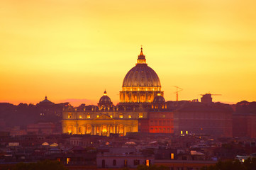 Fototapeta na wymiar St. Peter Cathedral, Rome