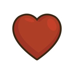 Love Chocolate Vector Logo Design Element