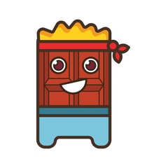 Chocolate Mascot Character Vector Logo Design Element