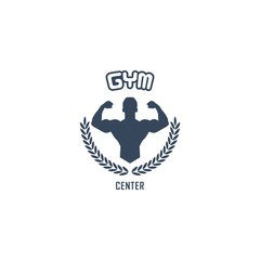 Gym Fitness Vector Logo Design Template