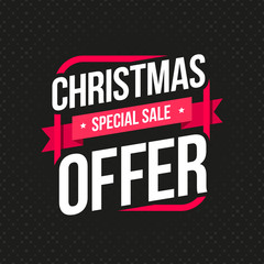 Christmas Offer Special Sale Label