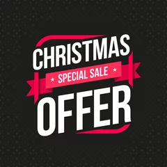 Fotobehang Christmas Offer Special Sale Label © Reservoir Dots