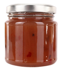 Chili sauce in jar