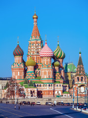 Fototapeta premium Cerkiew Wasyla Błogosławionego na Placu Czerwonym, Moskwa, Rosja
