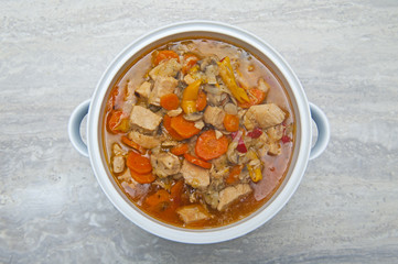 Meat with vegetables