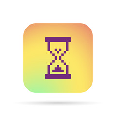 Pixel clock cursor icon