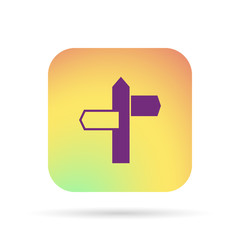 Fototapeta premium icon road pointer