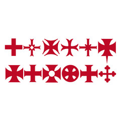 Obraz premium Symbolique Templière