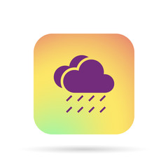 rain cloud meteo icon