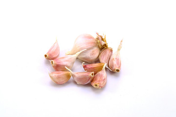Garlic isolated on white background