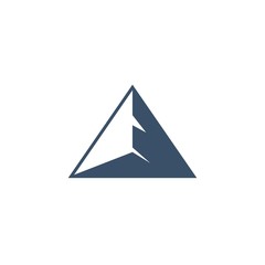 Mountain Triangle Vector Logo Design Element