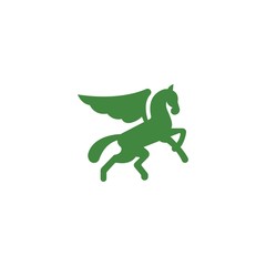 Naklejka premium Pegasus Vector Logo Design Element