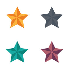 icon Christmas Star flat style