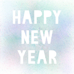 Happy new year with pastel spray paint
