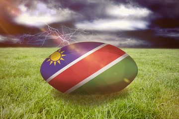 Composite image of namibia rugby ball