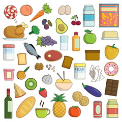 XXL collection of food and drink icons