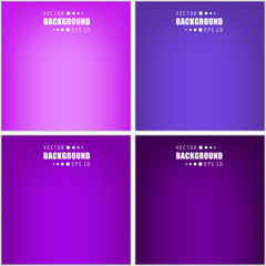 Abstract Creative concept vector multicolored blurred background set. For Web and Mobile Applications, art illustration template design, business infographic and social media, modern decoration