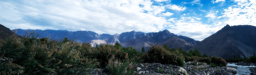 Natural landscape in Nubra valley
