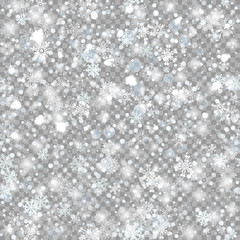 Winter background with snow. Christmas  banner. Vector