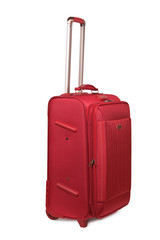 red new suitcase
